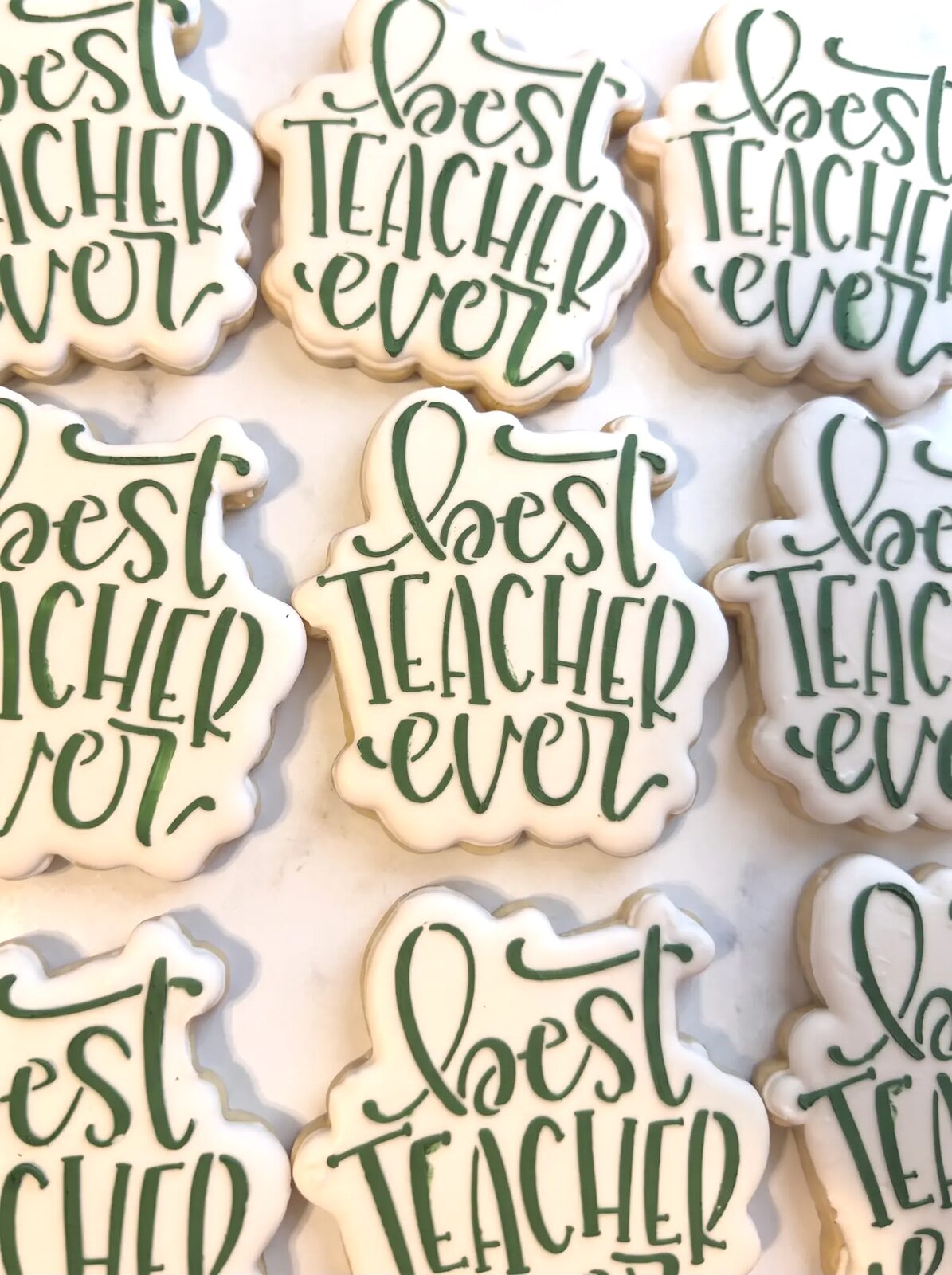 Teacher appreciation sugar cookies
