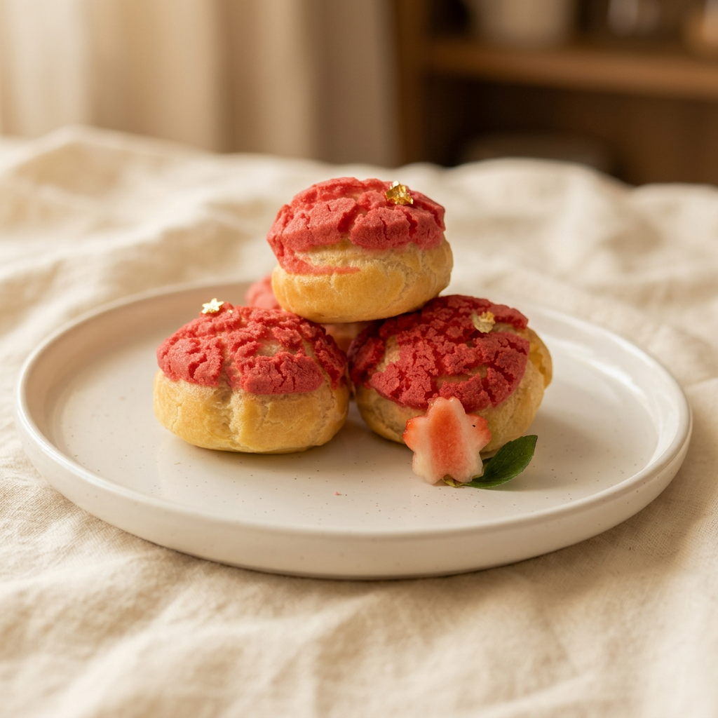 Strawberry Cream Puffs