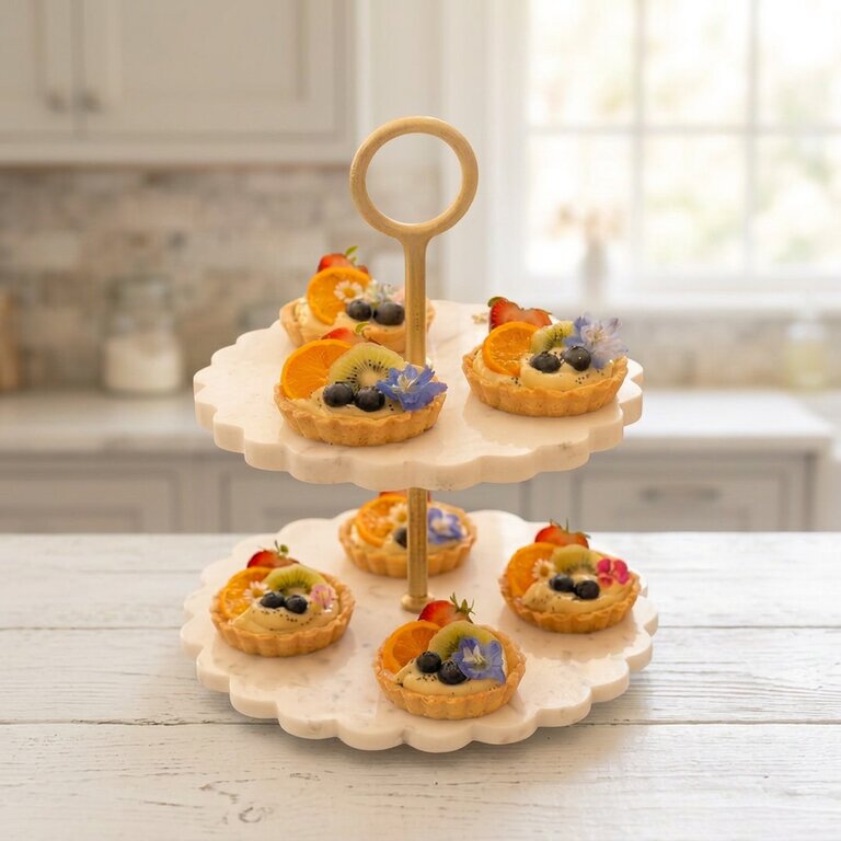 Fruit tarts with seasonal fruit